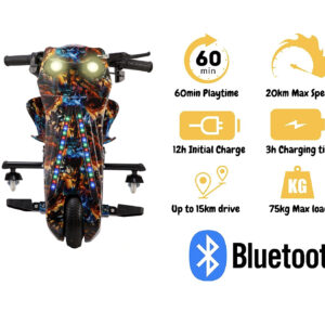 Mytoys 36V Drifting Scooter 3 Wheel Electric Scooter – 3 Driving Modes- Bluetooth- Speaker- Lights – Shock Absorber Safety Gears Speed Up To 20KM/h